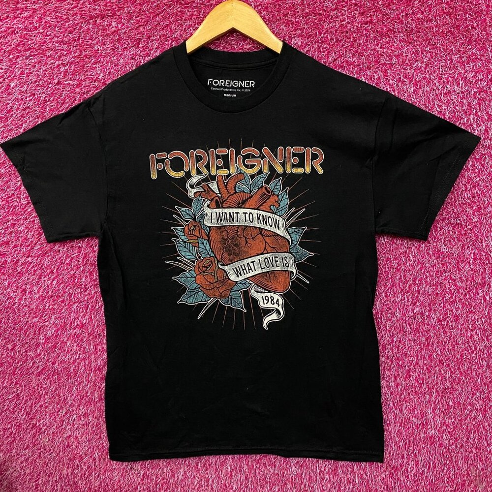 Foreigner Agent Provocateur I Wanna Know What Love Is T-Shirt Medium